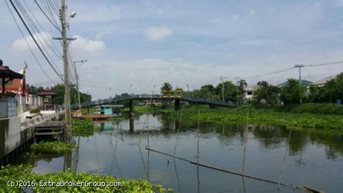 ขายที่ดินเปล่า เนื้อที่ 376 ตรว. ศาลาธรรมสพน์ ใกล้คลองมหาสวัสดิ์ 