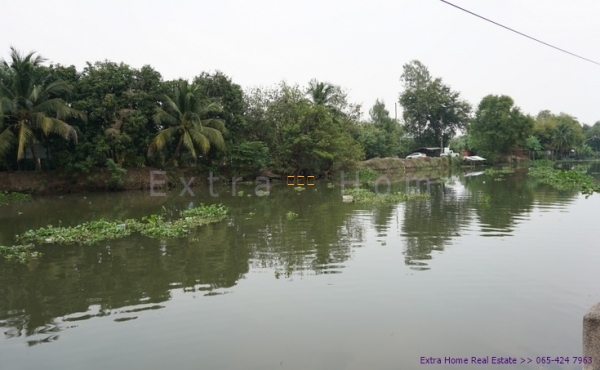 ขายที่ดิน 376ตรว. ติดริมน้ำธรรมชาติ ทวีวัฒนา อากาศดีใกล้กรุงเทพ