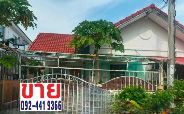 ขายทาวน์เฮาส์ หลังริม 25 ตรว. ม.ทรัพย์สมบูรณ์สุขเจริญ2 